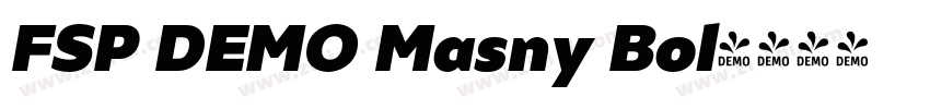 FSP DEMO Masny Bol字体转换 FSP DEMO Masny Bol字体转换